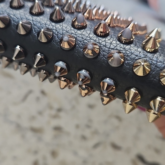 Christian Louboutin Black Wallet with Silver And Gold Studs - Picture 13 of 17